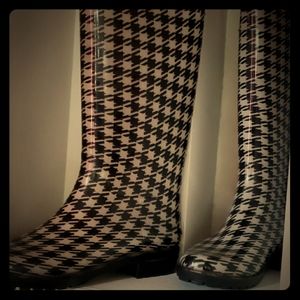 Ralph Lauren Houndstooth Rain Boots